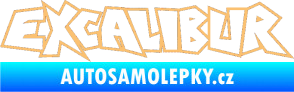 Samolepka Excalibur obrys béžová