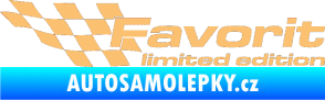 Samolepka Favorit limited edition levá béžová