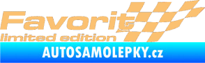 Samolepka Favorit limited edition pravá béžová