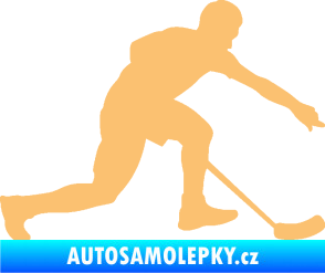 Samolepka Florbal 005 pravá béžová