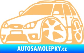 Samolepka Ford Mondeo combi karikatura levá béžová