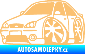 Samolepka Ford Mondeo karikatura levá béžová