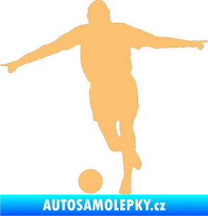Samolepka Fotbalista 015 levá béžová