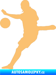 Samolepka Fotbalista 022 levá béžová