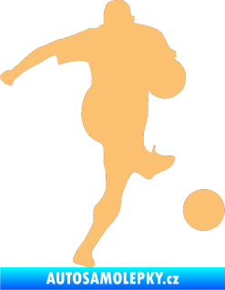 Samolepka Fotbalista 024 pravá béžová