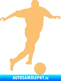 Samolepka Fotbalista 030 pravá béžová