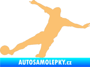 Samolepka Fotbalista 037 levá béžová