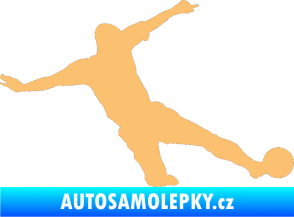 Samolepka Fotbalista 037 pravá béžová