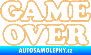 Samolepka Game over nad sebou 001 béžová