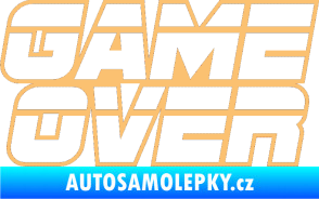 Samolepka Game over nad sebou 002 béžová