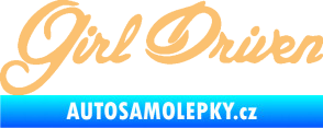 Samolepka Girl driven béžová