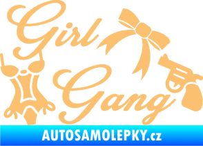 Samolepka Girl gang 001 béžová
