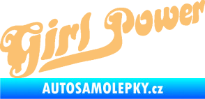 Samolepka Girl Power nápis béžová