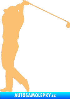 Samolepka Golfista 004 levá béžová