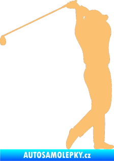 Samolepka Golfista 004 pravá béžová