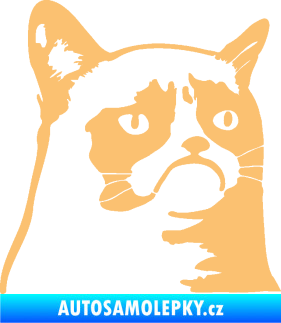 Samolepka Grumpy cat 002 pravá béžová