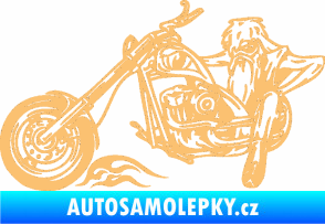 Samolepka Harley 001 levá béžová