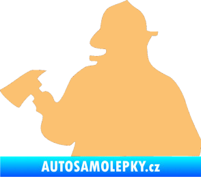 Samolepka Hasič 004 levá béžová