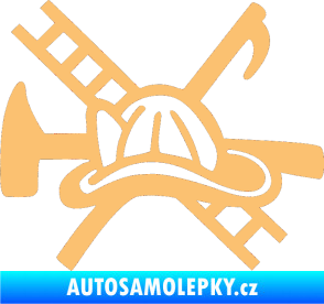 Samolepka Hasič 005 levá béžová