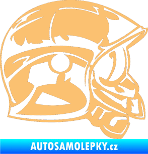 Samolepka Helma pravá béžová
