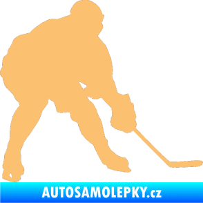 Samolepka Hokejista 016 pravá béžová