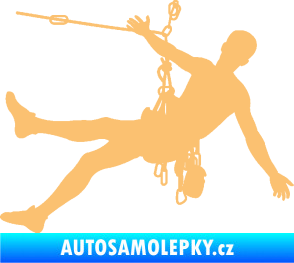 Samolepka Horolezec 002 pravá béžová
