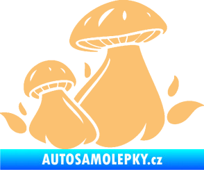 Samolepka Houby 002 pravá béžová