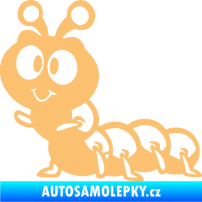 Samolepka Housenka 002 levá béžová