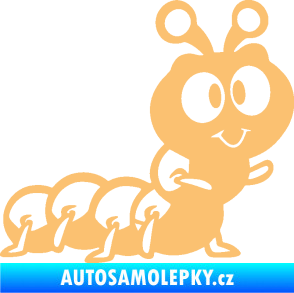 Samolepka Housenka 002 pravá béžová