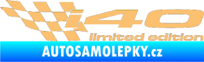 Samolepka i40 limited edition levá béžová