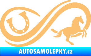Samolepka Infinity 005 pravá koník s podkovou béžová