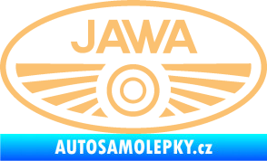 Samolepka Jawa logo béžová