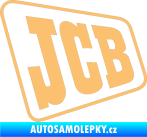Samolepka JCB - jedna barva béžová