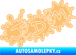 Samolepka JDM kaňky 002 béžová