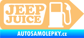 Samolepka Jeep juice symbol tankování béžová