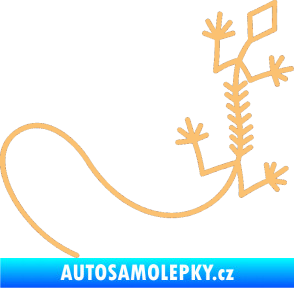Samolepka Ještěrka 007 pravá béžová