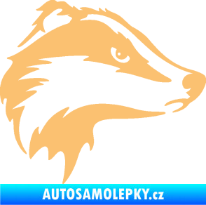 Samolepka Jezevec 002 pravá béžová