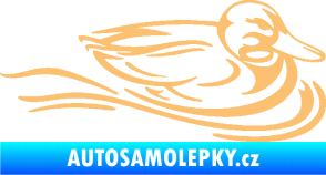 Samolepka Kachna 003 pravá ve vodě béžová