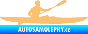 Samolepka Kajakář 003 pravá béžová