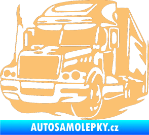Samolepka Kamion 002 levá nákladní auto béžová