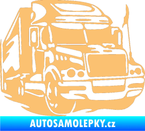 Samolepka Kamion 002 pravá nákladní auto béžová