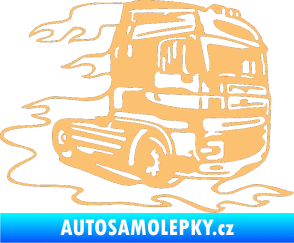 Samolepka Kamion 003 pravá nákladní auto béžová