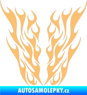 Samolepka Kapota 012 plameny béžová