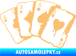 Samolepka Karty 004 béžová