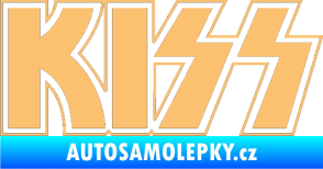 Samolepka KISS béžová