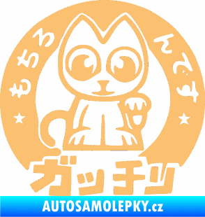 Samolepka Kočička lucky cat JDM 002  béžová