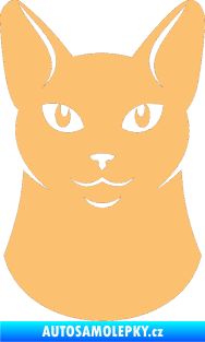 Samolepka Kočka 005 pravá béžová