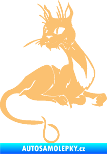 Samolepka Kočka 015 levá béžová