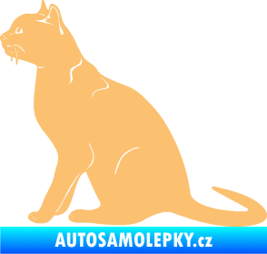 Samolepka Kočka 021 levá béžová