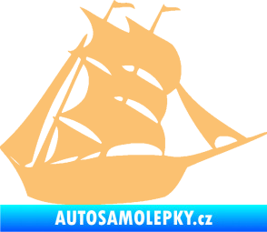 Samolepka Koráb 001 pravá béžová